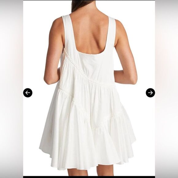 AJE Casabianca Braided Asymmetrical Cotton Minidress - Picture 3 of 14